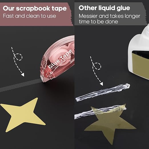 Secopad 8 Pack Scrapbook Tape, Double Sided Tape - Image 3