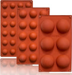 Lerykin Semi Circular Silicone Molds, Non-Stick Silicone Chocolate Molds by Lerykin
