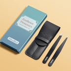 2-Pack Tweezers for Eyebrows, Facial Hair, Ingrown Hair Removal, Slant and - Image 6