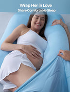 Momcozy Pregnancy Pillow with Cooling Cover, Dreamlign U Pro Maternity Pillow - Image 7