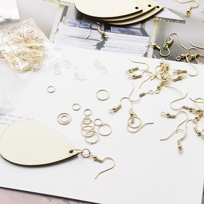 500 Pcs Unfinished Wooden Earrings - Image 5