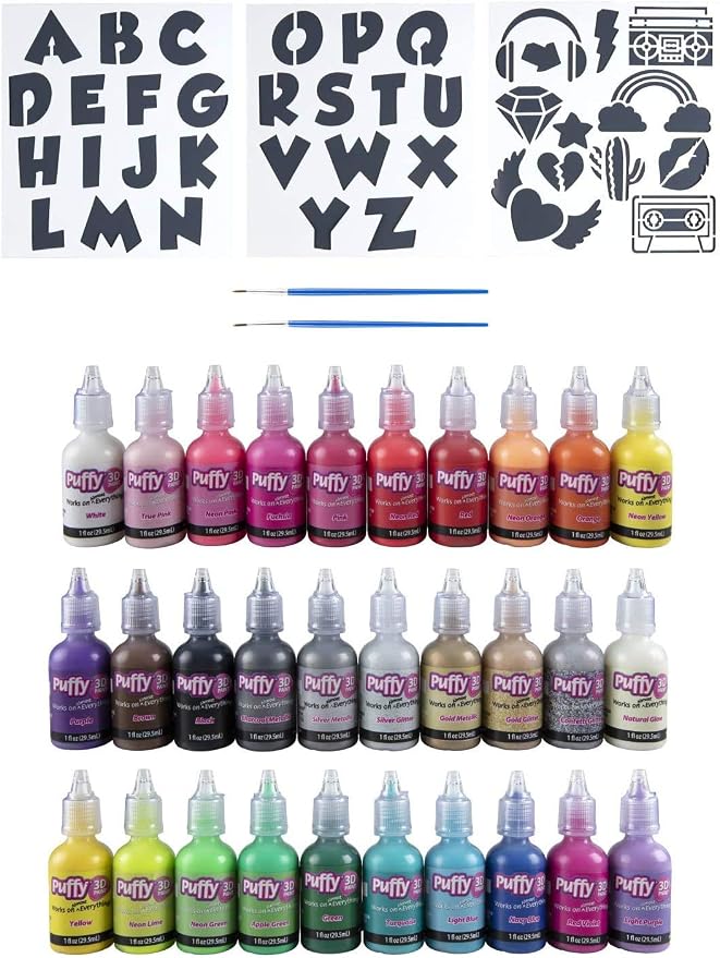Puffy Bulk Buy Paint 30 Pack Premium Quality 3D Paint Set. Safe - Image 4