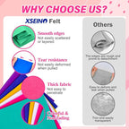 XSEINO 6 Rolls 12"x35" Large Felt Sheets, 1.4mm Thick Nonwoven Fabric - Image 4