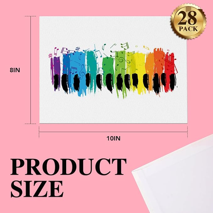 ESRICH Canvas Boards for Painting 8x10in, 28 Pack Bulk Canvases for Painting - Image 2