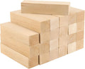 JAPCHET 24 Pieces 4 x 1 x 1 Inch Basswood Carving Blocks, Natural Wood Carving by JAPCHET