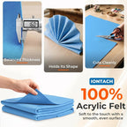 IONTACH 18" X 18" Soft Felt Sheets 1.6mm Thick | Acrylic Felt Fabric Sheets - Image 3