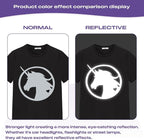 TUMIYA Heat Transfer Vinyl Reflective Light Gray HTV Roll, Reflective HTV Vinyl - Image 5