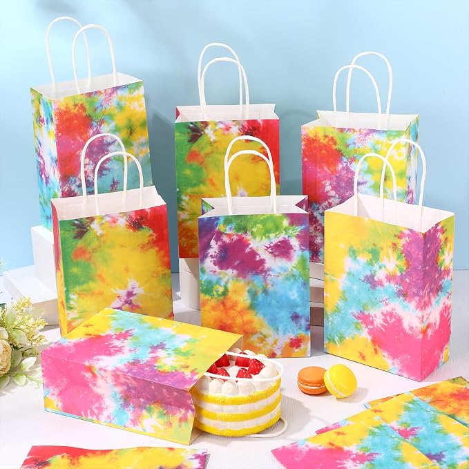 Gaillty 24 Pcs Tie Dye Party Favor Bags Camouflage Goodie Gift Bags - Image 6