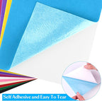 CHRORINE 10 Pcs Felt Fabric Sheets Self Adhesive Felt Sheets 8 x 12 Inches Felt - Image 3