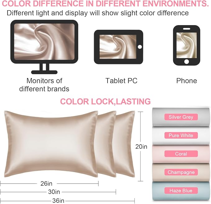 Silk Pillow Cases Standard Size - Image 7