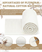 PLANTIONAL Natural Cotton Batting - Image 3