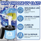 3.5 oz UV Clay Clear Polymer Resin - Image 2