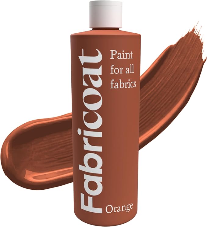 Fabricoat Orange Fabric Paint For Arts, Crafts & DIY Projects | 125ml / 4.2 FL by Fabricoat