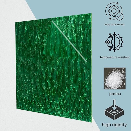TOEPODO Pearlescent Ripple Cast Acrylic Sheets 1/8inch Thick Marble Acrylic - Image 6