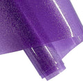 ONEART | Light Purple Transparent Glitter Vinyl Roll, 0.7 mm Solid Clear PVC by ONEART