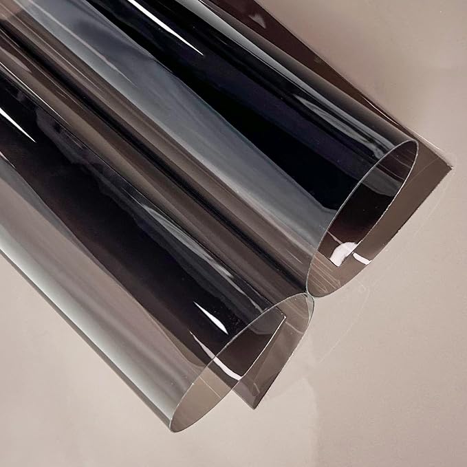 Transparent PVC Faux Leather Sheets, Glossy Waterproof Clear Vinyl Fabric by XHTFauxLeather