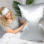 Gray Mulberry Silk Pillowcase King Size - Image 2