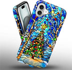 Case for iPhone 16, Scratch Resistant Hybrid Double Layer Hard Shell，Christmas - Image 4