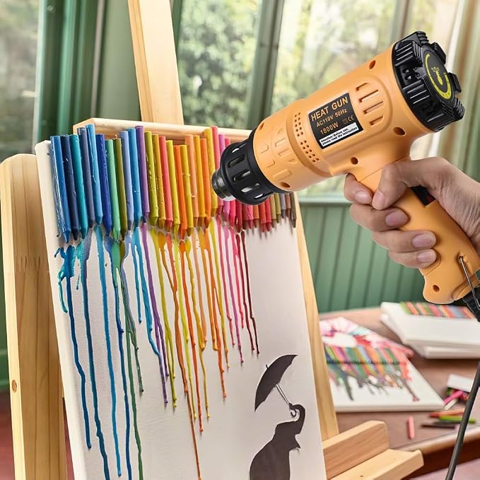 SEEKONE Heat Gun 1800W 122℉-1202℉（50℃- 650℃）Fast Heating Heavy Duty Hot Air Gun - Image 6