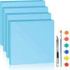 LuckyFoam Blue 4 Pack 12x12x1 inch Foam Sheets 1 Inch Thick | Polystyrene by LuckyFoam