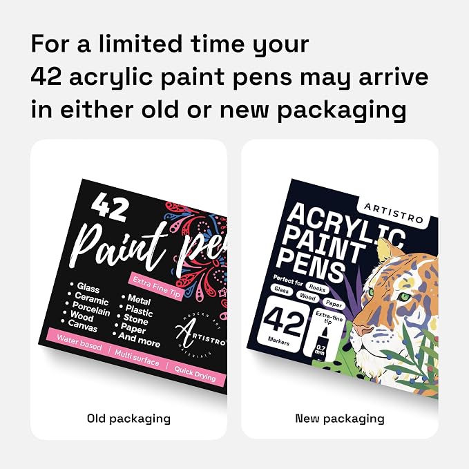 ARTISTRO Acrylic Glass Markers for Wine Glasses and Drinkware, Vibrant Paint - Image 2