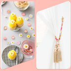Tradder 200 Pcs Daisy Wooden Beads - Image 6