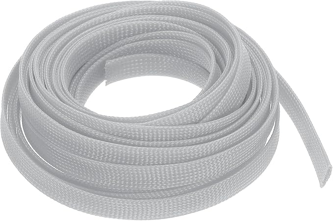 uxcell PET Expandable Sleeving 25ft 1/2" Gray Cable Management Sleeve Cord by uxcell