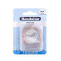 Beadalon French Wire, 0.60 mm / .024 in, Rose Gold Color, 1 Meter by Beadalon