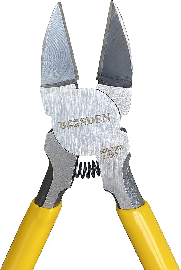 Wire Cutters, 6 Pack, BOOSDEN 6.5" Flush Cutters Spring Loaded Pliers Side - Image 7