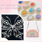 9000Pcs 3-8mm Blue Red Purple Flatback Pearls - Image 6