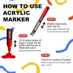 SFAIH Acrylic Creative Markers - 3mm Replaceable Nibs 8 Colors - Image 7