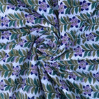 E-Tailor® Indian Handmade Ethnic 100% Cotton Running Hand Block Print Natural by E-Tailor