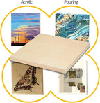 Falling in Art 2 Pack 18x18 Gallery Unfinished Wooden Canvas Panels | Birch - Image 3