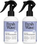 Fresh Wave Lavender Scent Odor Removing Spray, 8 fl. oz. | Pack of 2 | Odor Absorber for Home, Furniture, Fabrics & Trash | Safer Odor Relief