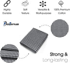 Pico Textiles 5 Yards Bolt Black and White Buffalo Plaid Checkered Flannel - Image 5