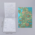 3D Embossing Folder for Card Making Texture Fades Blossom Bloom Floral Plastic - Image 4