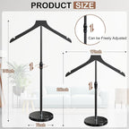 OLV Mannequin Torso with Marble Base, 18-34 Inch Adjustable Shirt Display Stand - Image 6