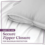 CirclesHome Wedge Pillow Cover 100% Cotton, Zippered Wedge Pillow Case Protector - Image 4