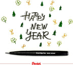 Pentel Fude Touch Sign Pen, Felt Pen Like Brush Stroke - Image 7