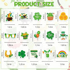 300Pcs St. Patrick’s Day Foam Stickers, Self-Adhesive Lucky Shamrock Clover - Image 7