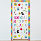 Mooliwe This is Our Happy Place Classroom Decor Welcome Back to School Bulletin - Image 4