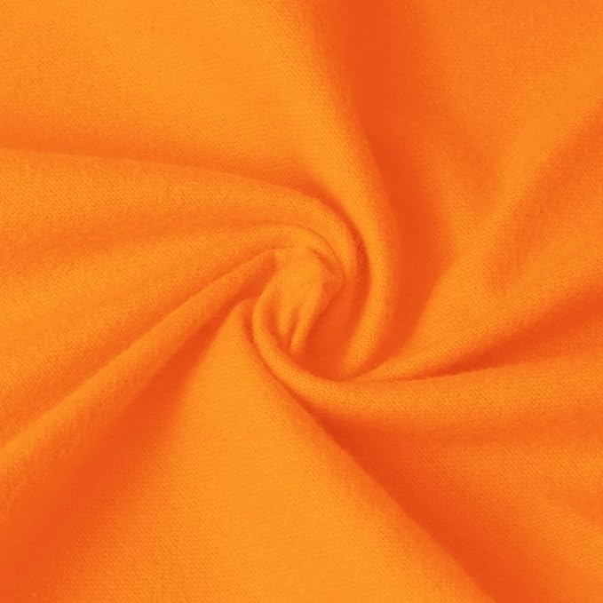 59”W Cotton Flannel Fabric, Super Soft 150GSM, Medium Weight Solid Arts & by Unknown