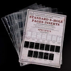 Coin Collecting Pages 5 Sheets 30 Pockets Standard 9Hole Coin Pocket Inserts - Image 5