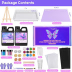 HeyClear Epoxy Resin Picture Frame Silicone Mold Kit -34 oz Super Clear and - Image 2