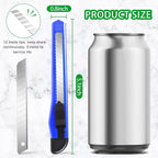 8 Pack Box Cutter Utility Knife, 9mm Snap-off Box Cutter Retractable - Image 4