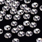 Onwon 1440 SS20 / 4.8mm Clear Crystal Flat Back Brilliant Round Rhinestones - Image 2