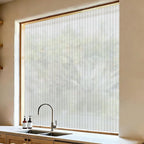 VELIMAX 4/5-Inch Reeded Glass Window Film, Frosted Glass Window Privacy Film - Image 6