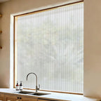 VELIMAX 4/5-Inch Reeded Glass Window Film, Frosted Glass Window Privacy Film - Image 6