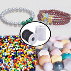 LUSTEMBER Elastic String for Bracelets, 2 Rolls 1 mm Sturdy Stretchy Elastic - Image 8