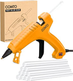Full Size Hot Glue Gun with 10 Glue Sticks | 80W High-Power Fast Heating by COMTO